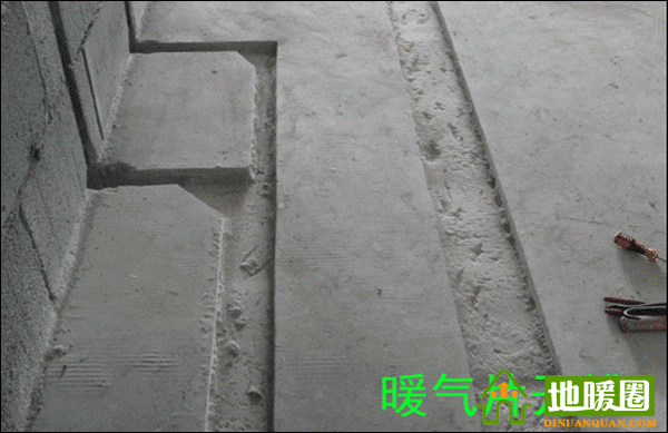 武漢暖氣安裝，暖氣開槽